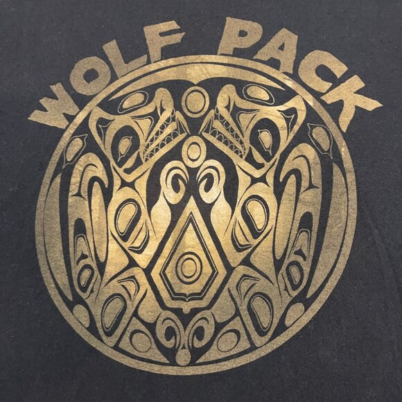 Vintage Twilight Saga New Moon Wolf Pack T-Shirt Large Black Short Sleeve - Picture 2 of 9